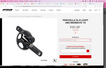 Fsa guarnitura da strada FSA SL-K Light 175mm Drivetrain & Pedals usato