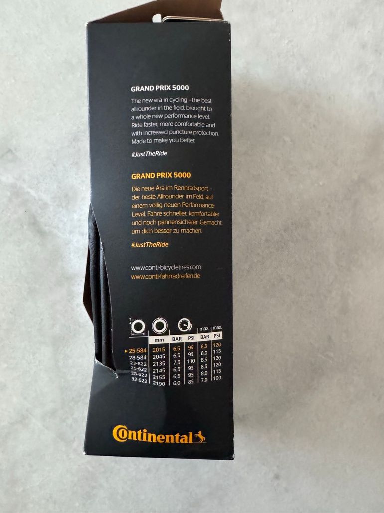 Used Continental Continental Grand Prix 5000, 25 mm 2025 bike — image 3 of 3