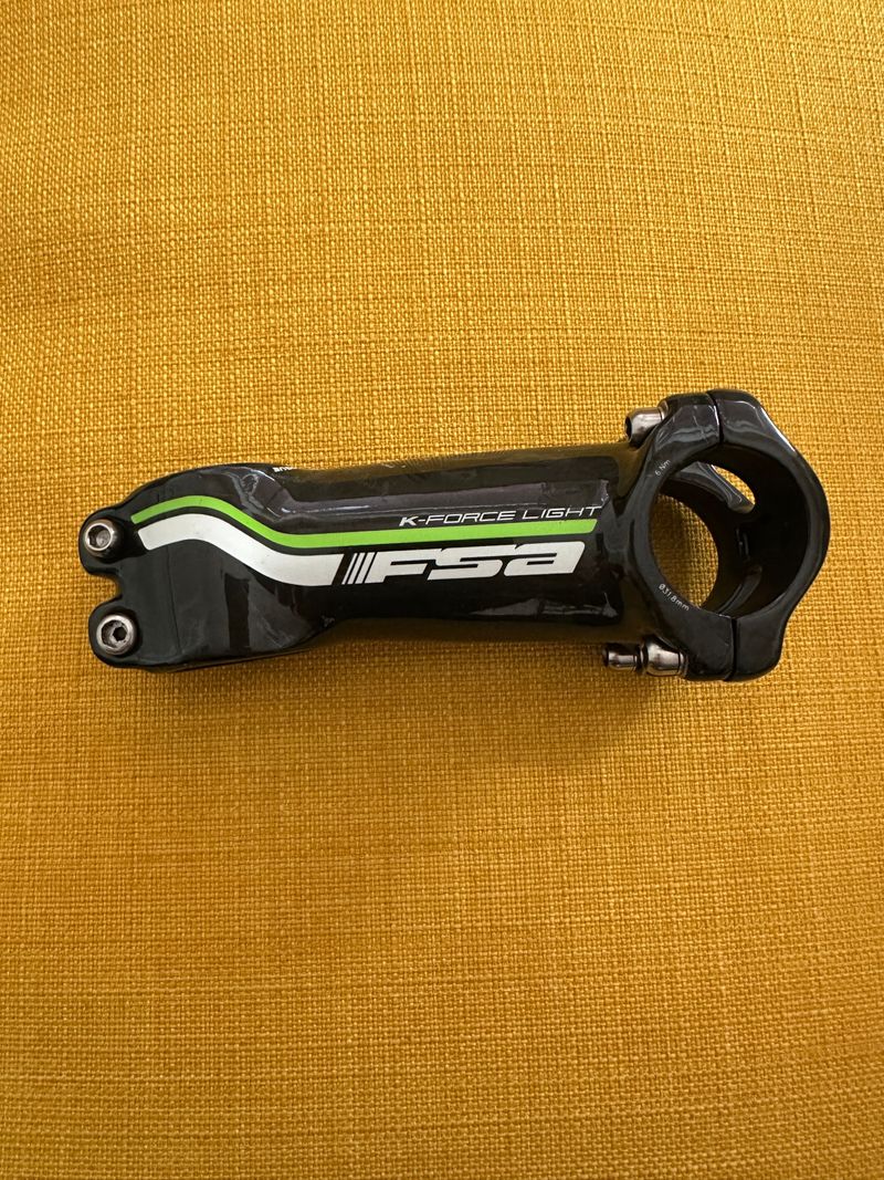Used Fsa K-Force Light 100mm ±6 Degree Carbon Road Stem Cockpit