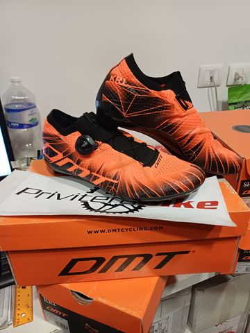 Used dmt SCARPE BDC DMT KR1 orange fluo 42- M0010DMT18KR1-A-0001-42 2024 Cycling Shoes