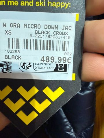 Brugt Black Crows W ora micro down jacket 2024 bike — billede 3 af 3