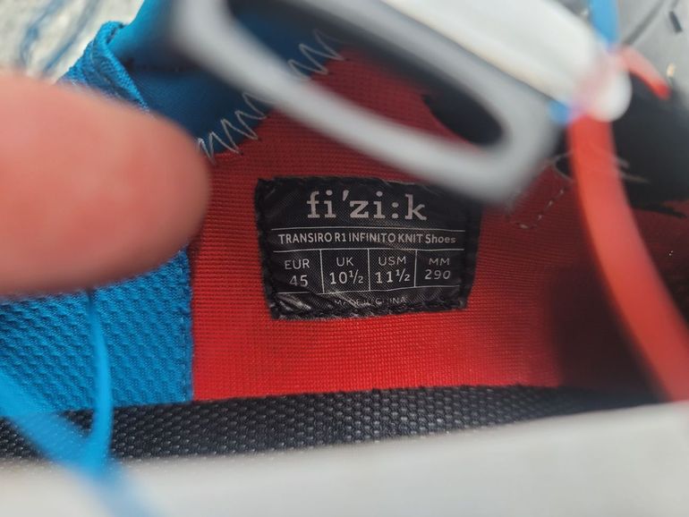 Chaussures De Cyclisme Fizik Transiro Infinito R1 - Taille US 12.25 / EU 46 - Noir Et Blanc - Neuf Sans Emballage