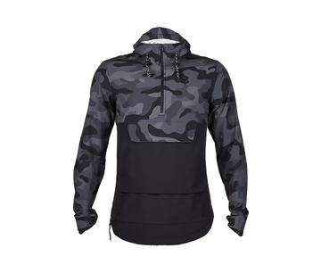 Used Fox Giacca Fox Ranger Wind Pullover Nero Camo 2025 Cycling Clothing