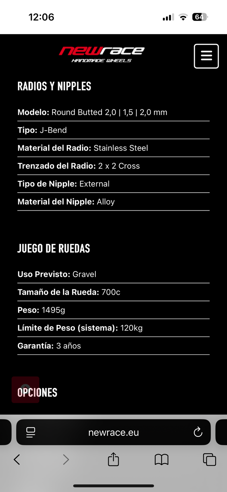 New Race G36 C4A 2023 bike usato — immagine 3 di 3