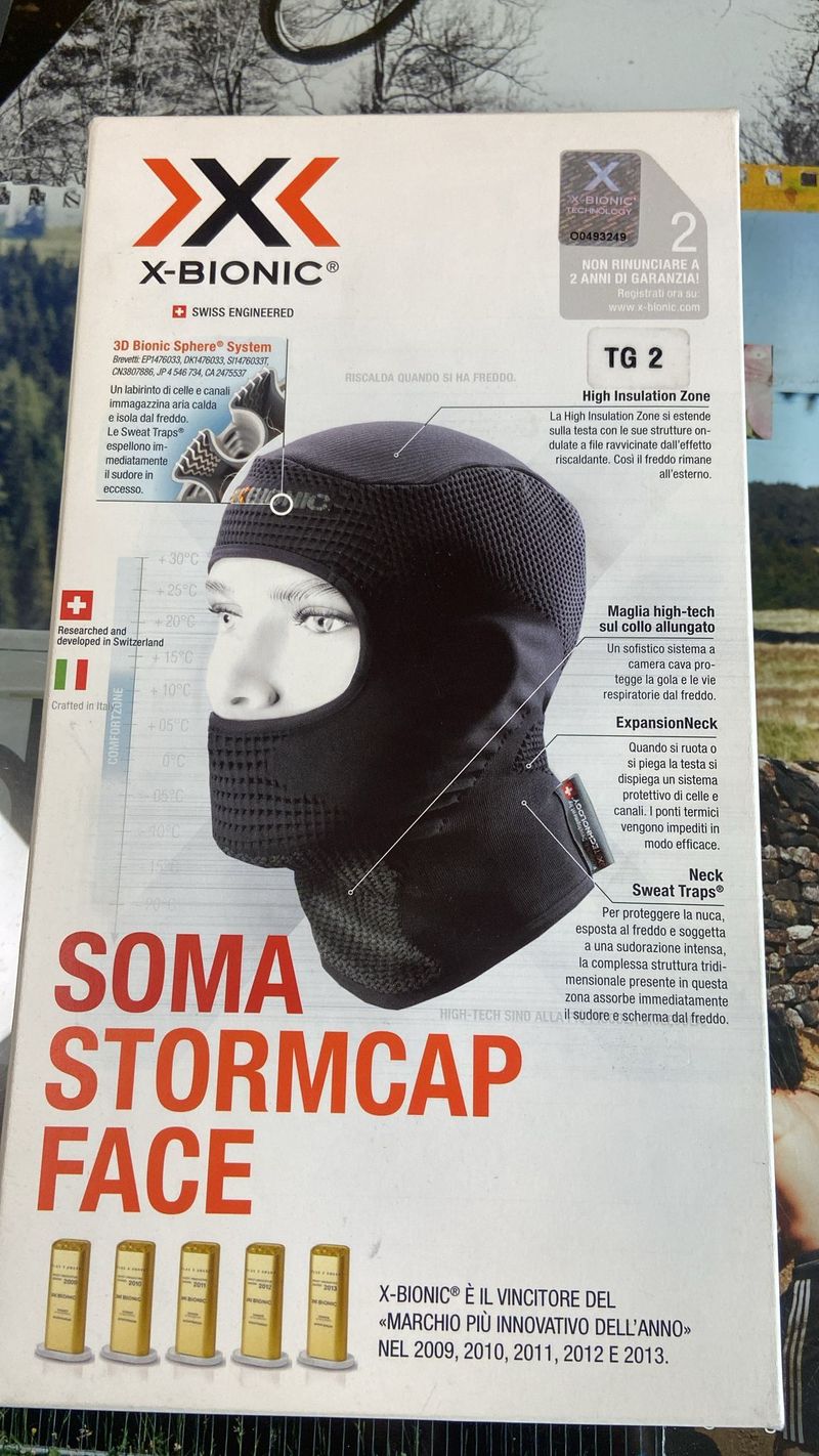 Brugt x-bionic SOMA STORMCAP FACE Cycling Clothing