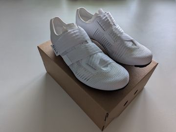 Used Fizik Vento powerstrap aero weave white size 41 2024 Cycling Shoes