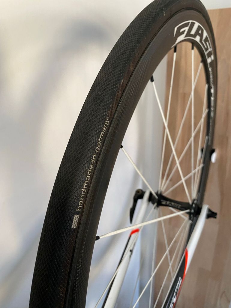 Brugt flash roue carbone avec boyaux 22 mm bike — billede 4 af 5