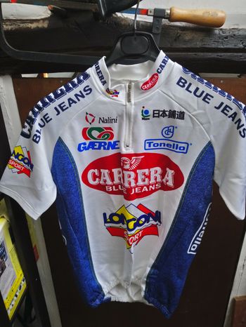 Maillot Cyclisme Nalini Vintage – Credit Agricole / Look – Taille M