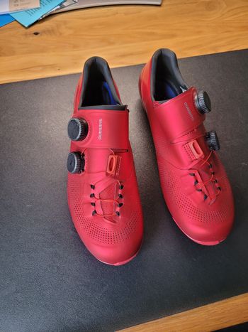 Used Shimano SH-RC903 Wide 42 Red 2024 Cycling Shoes