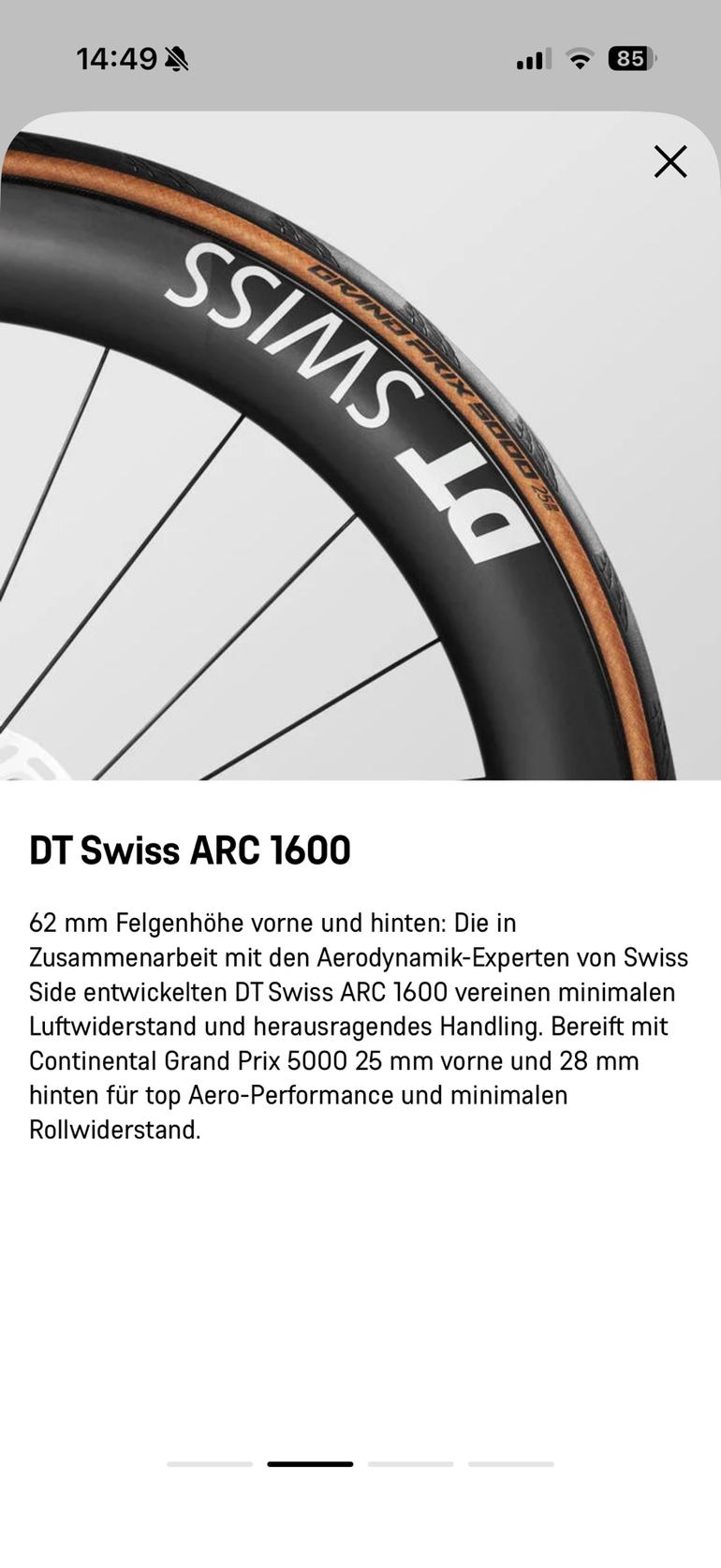Dt Swiss DT Swiss ARC 1600 Dicut (62 mm) 2022