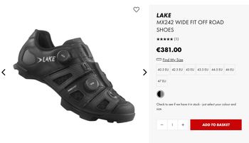 Used Lake MX242 Wide MTB Shoes 43 2025 Cycling Shoes