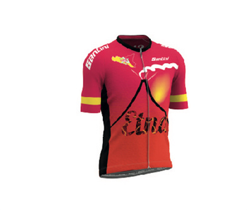 Używany Santini Maglia estiva Santini Smart Sicilia Etna 2025 Cycling Clothing