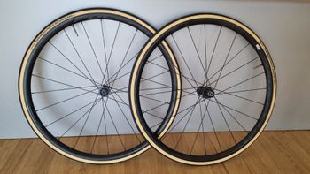 Used Fulcrum Racing 600 DB + tubeless Continental Grand Prix Wheels