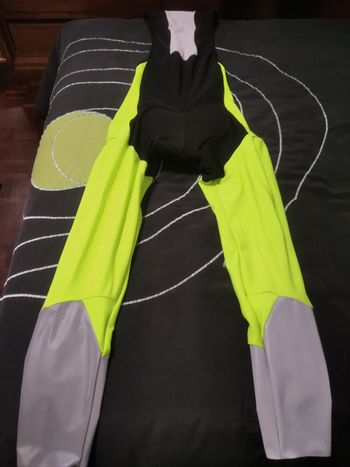 Used TRIBAN RC500 Thermal Bib Tights Yellow Fluorescent EN1150 2021 Cycling Clothing