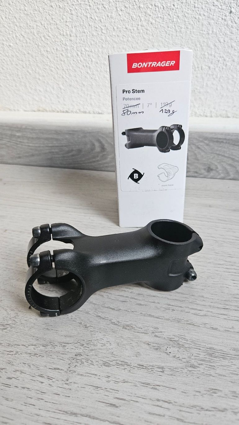 Bike Stem Bontrager Pro Stem 80mm Bontrager 100mm 17 Degree Stem