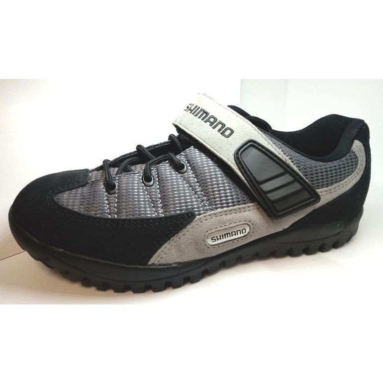 Chaussures VTT Shimano SH-M038 – Taille 42, Homme, Noir Et Gris, Suédine (occasion)
