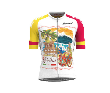 Santini Maglia estiva Smart Sicilia 2025 Cycling Clothing usato