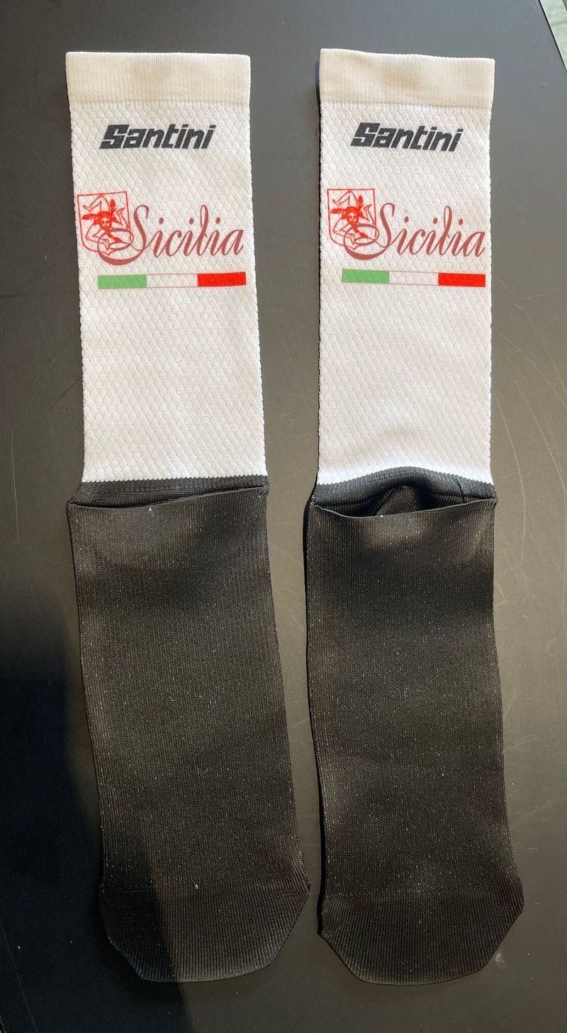 Santini calze Sicilia bianche 2025 Cycling Clothing de segunda mano