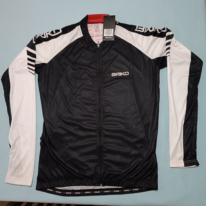 Briko maglia manica lunga in poliestere Cycling Clothing usato