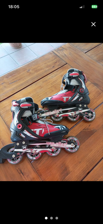 van allen, patines en linea talla 40