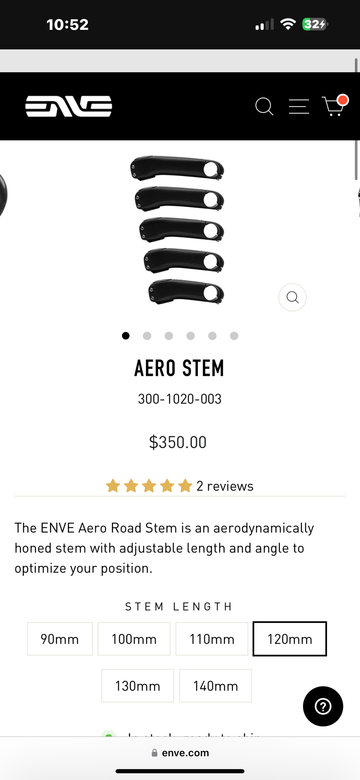 Used Enve Aero Stem 2024 bike — image 8 of 9