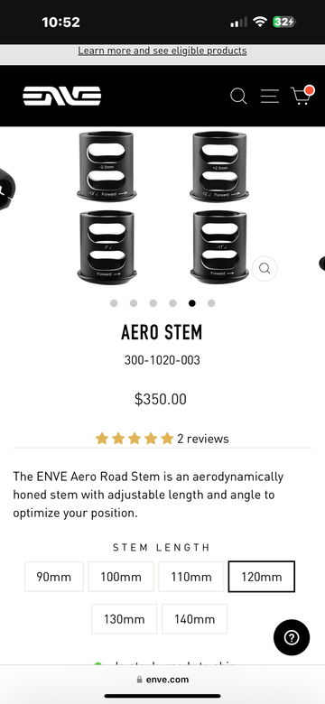 Used Enve Aero Stem 2024 bike — image 9 of 9