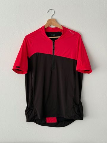 Used Rockrider Trikot rot/schwarz 2021 Cycling Clothing