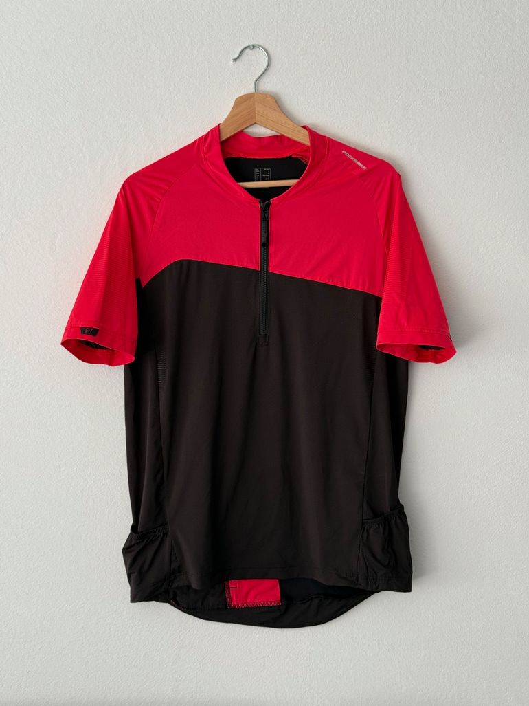 Gebrauchtes Rockrider Trikot rot/schwarz 2021 bike — Bild 1 von 2