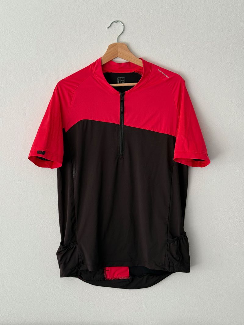 Rockrider Trikot rot/schwarz 2021 Cycling Clothing d'occasion