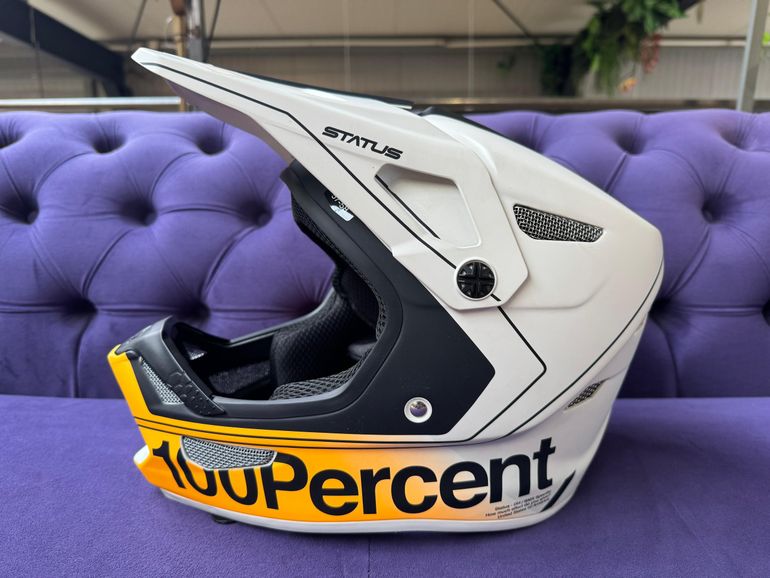 Used 100% Status DH/BMX Helmet Carby Silver 2022 bike — image 5 of 9