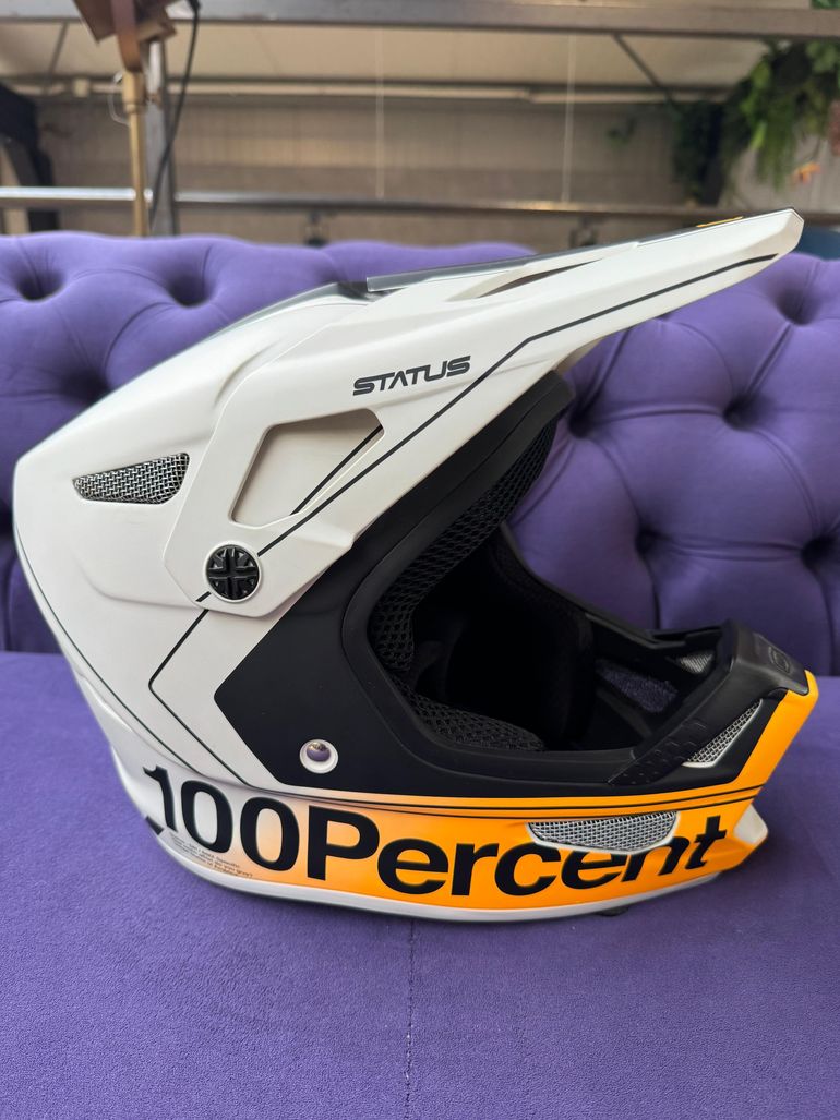 Used 100% Status DH/BMX Helmet Carby Silver 2022 bike — image 2 of 9