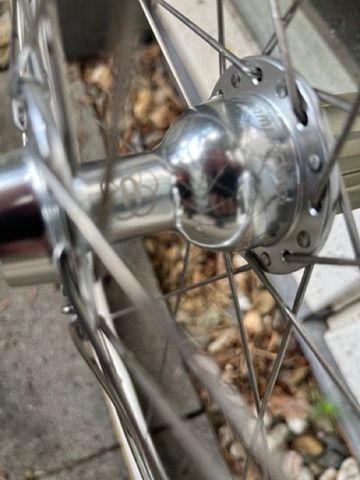 Brugt H+Son Ambrosio / H Plus Son / Sapim Silver Wheel Set bike — billede 3 af 10