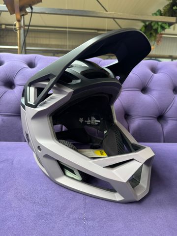 Gebrauchtes Fox Proframe Clyzo CE Smoke Full-Face Helmet 2025 bike — Bild 3 von 11