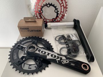 Used Rotor 3D F Gravel MTB boost 1x/2x 2019 Drivetrain & Pedals