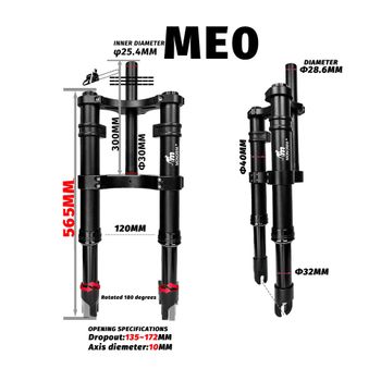 Used monorim MD0/ME0/MF0 dospensione idraulica anteriore per mini/pieghevole/strada/città/fattire ebike- 2025 bike