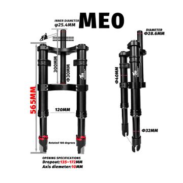 monorim MD0/ME0/MF0 dospensione idraulica anteriore per mini/pieghevole/strada/città/fattire ebike- 2025 Fork usato