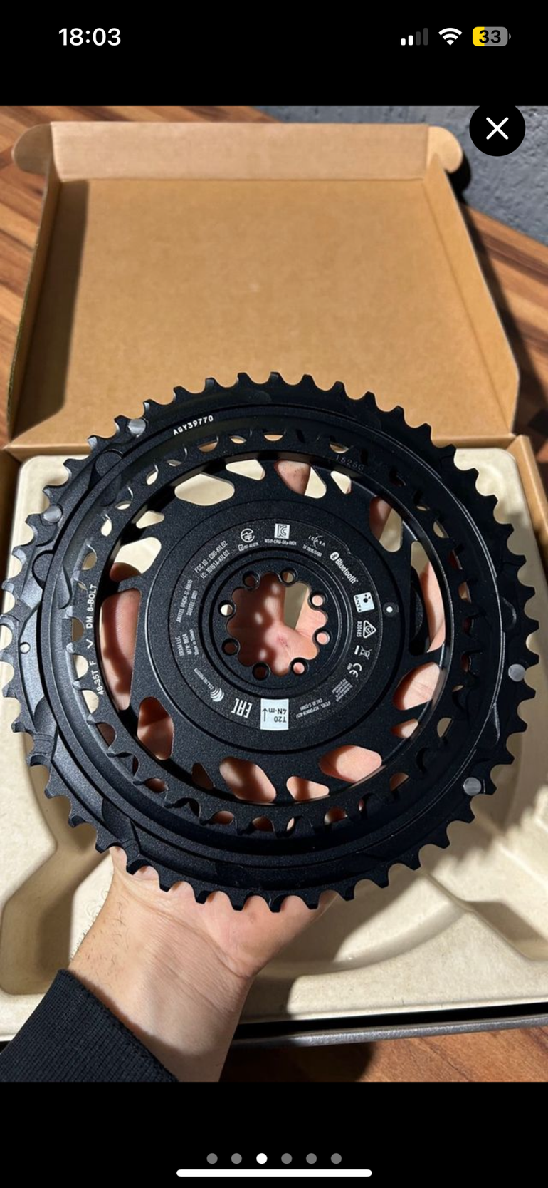 Brugt Sram potenciometro sram red e1 48/35 2025 bike — billede 3 af 6