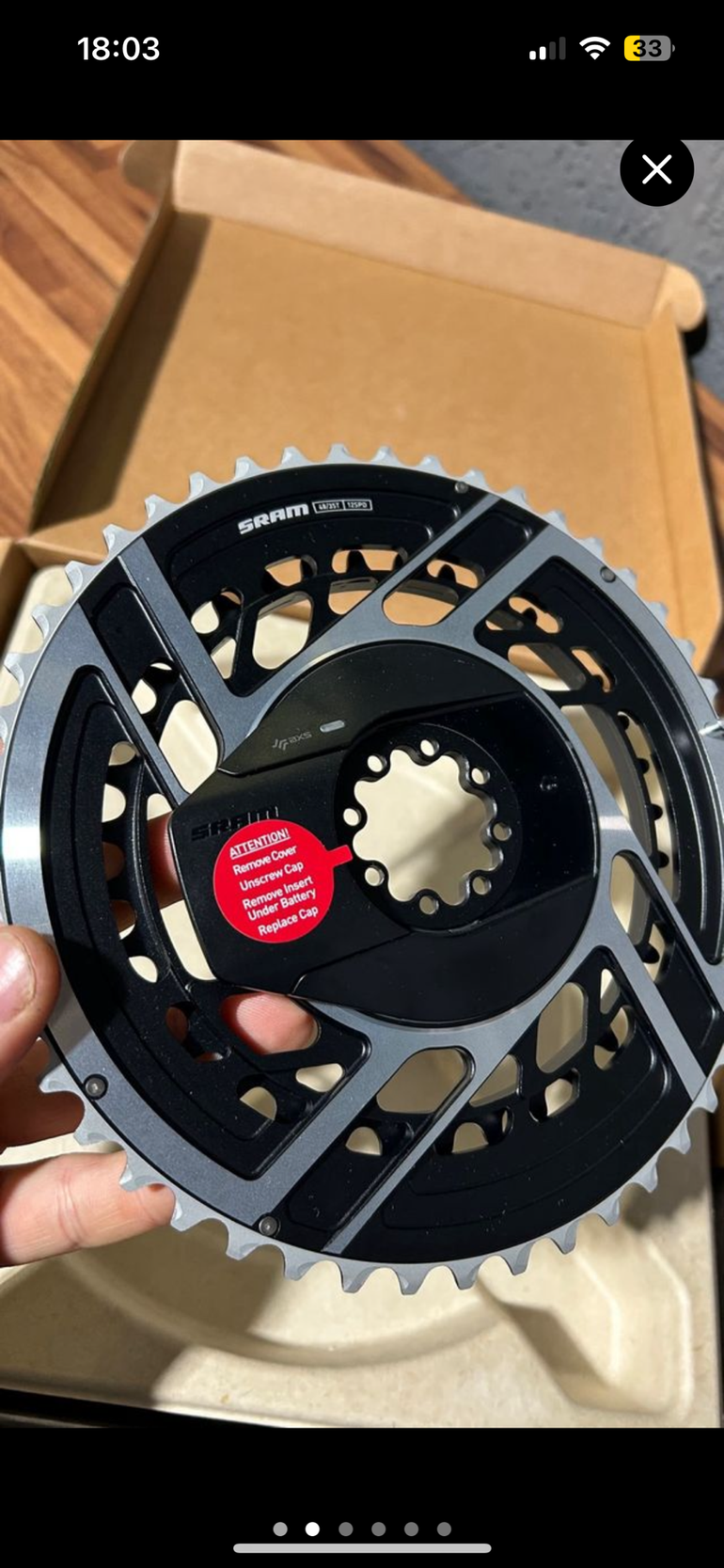 Brugt Sram potenciometro sram red e1 48/35 2025 bike — billede 2 af 6