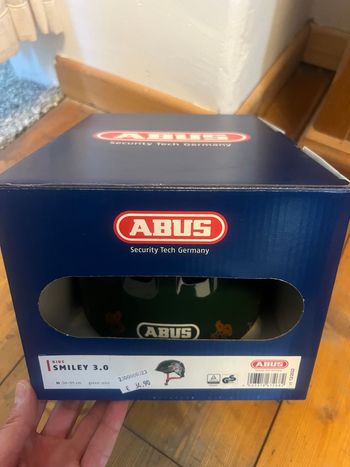 ABUS, Kids Smiley 3.0 M 50-55cm green robo Helm Fahrradhelm