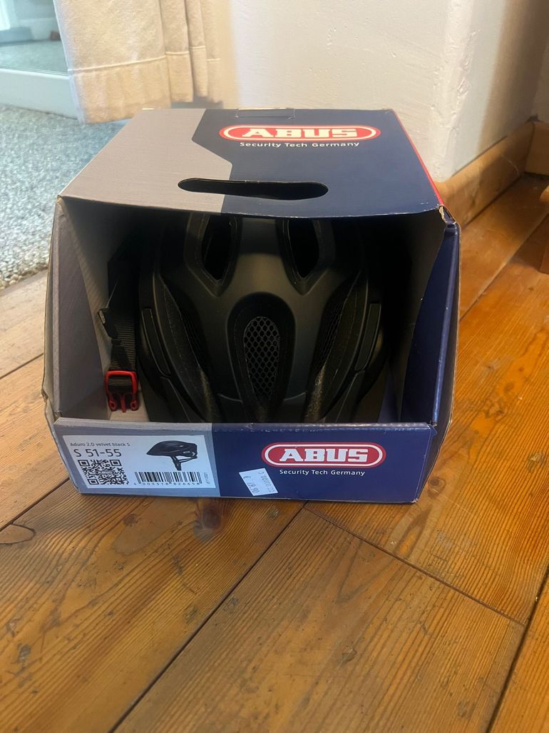 Used ABUS Aduro 2.0 velvet black s 51-55cm Helm Fahrradhelm bike — image 1 of 4