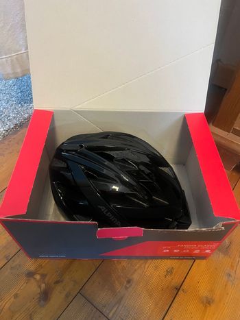 Used Alpina Panoma Classic M/L 56-59cm black gloss Helm Fahrradhelm bike