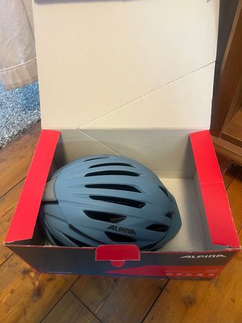 Used Alpina Urban Haga M 55-59cm smoke-blue matt Helm Fahrradhelm bike