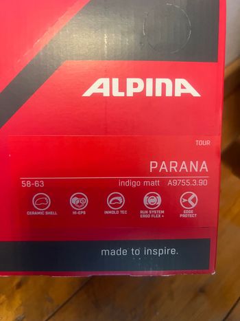 Used Alpina Tour Parana L 58-63cm indigo matt Helm Fahrradhelm bike — image 2 of 2