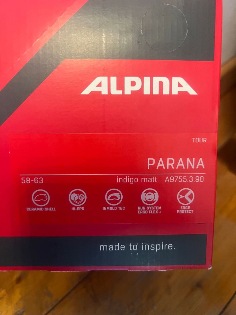 Used Alpina Tour Parana L 58-63cm indigo matt Helm Fahrradhelm bike — image 2 of 2