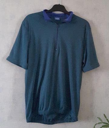 Used Decathlon Maillot Cycliste Bleu Pétrole L Cycling Clothing