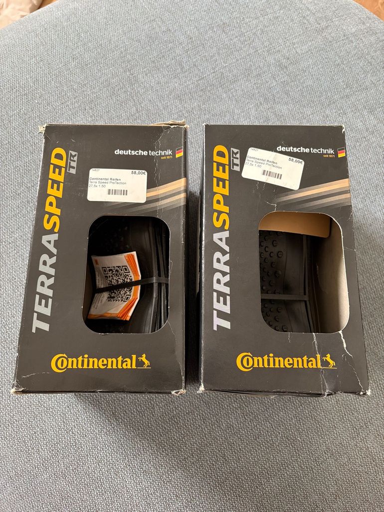 Used Continental 2x Terra Speed ProTection 27,5x 1.50 bike — image 1 of 2