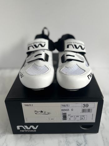 Used Northwave Tribute 2 Triathlonschuhe Herren Weiß Cycling Shoes