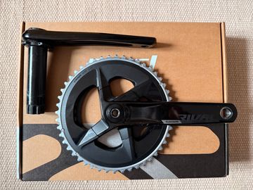 Sram Rival DUB AXS Quarq Powermeter Kurbel Road 2-fach 2021 Drivetrain & Pedals d'occasion
