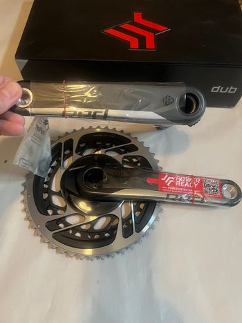 Shimano Shimano 105 Crankset with 4iiii Precision 3 left