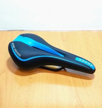 BP Bikes, Sillín MTB Gel AT007 - Negro/Azul